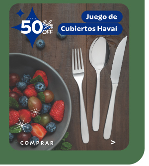 Hasta 50% OFF Juego de Cubiertos Havaí